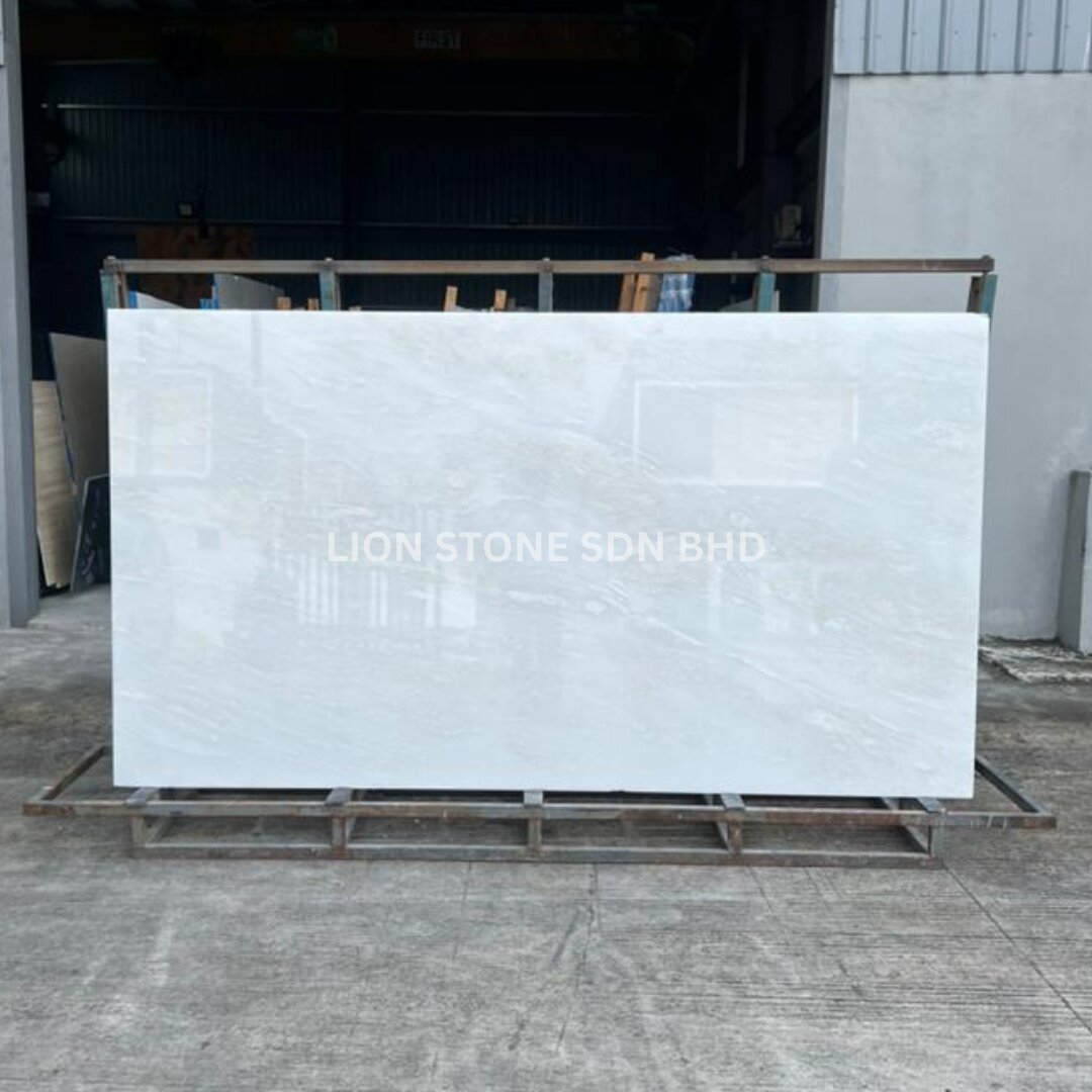 Supreme White Stone Lion Stone